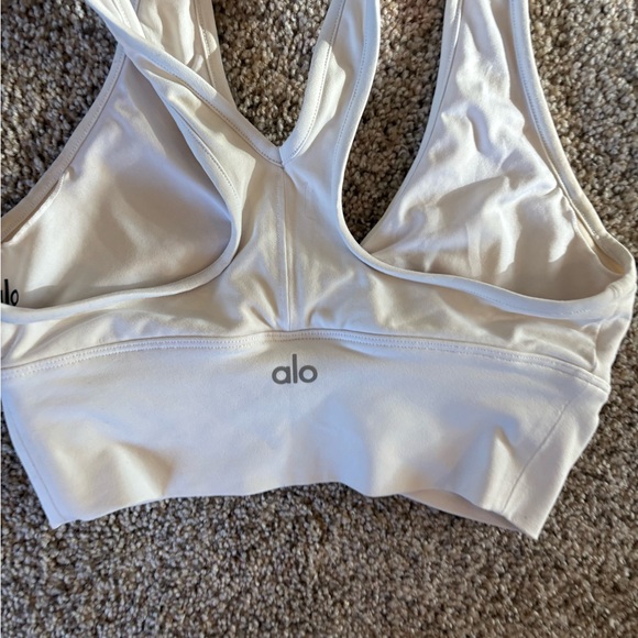 Alo Yoga Wild Thing Sport Bra White - Picture 3 of 5
